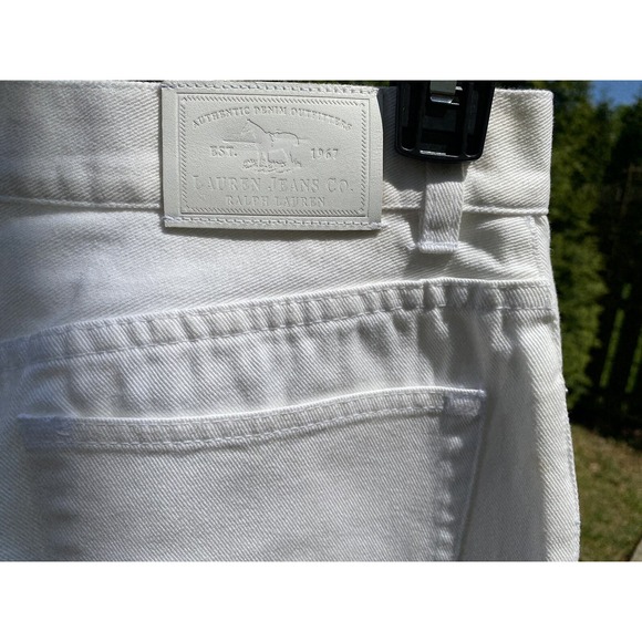 New Polo Ralph Lauren Jean women SIZE 8 Regular White Paint Multi colors‎ - Picture 11 of 16
